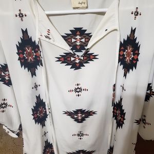 Womens Aztec Buckle Daytrip top